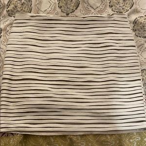 White/tan striped mini skirt *DONATING SOON!!*
